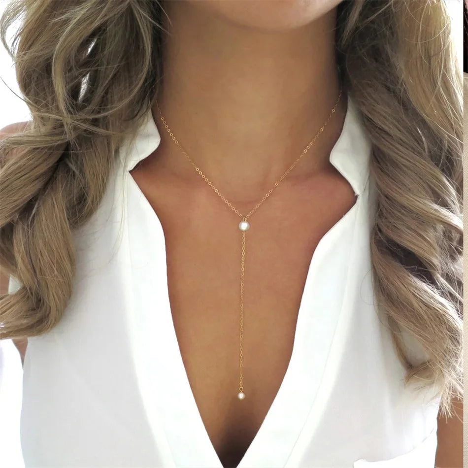 Pearl Charm Necklace