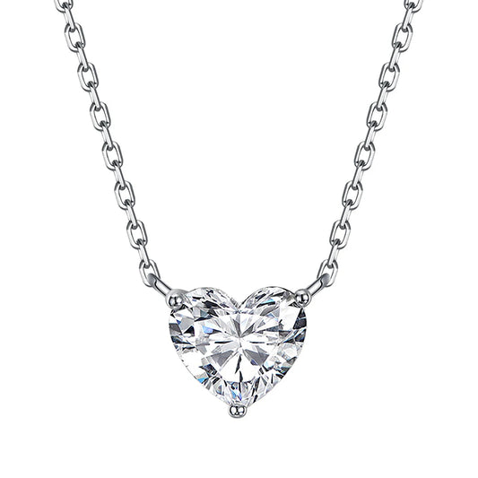 3 Carat Moissanite Pendant Necklace
