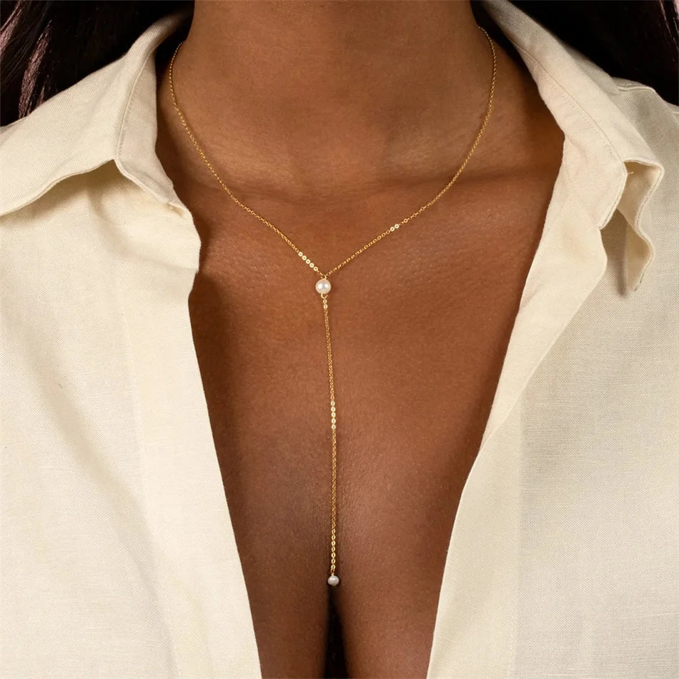 Pearl Charm Necklace