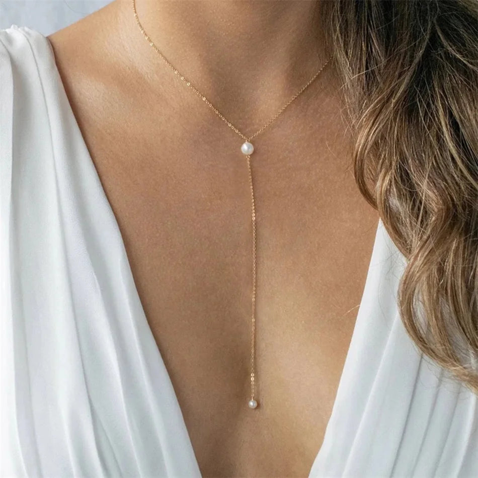 Pearl Charm Necklace