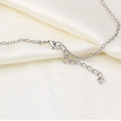 Double Leaves Pendant Necklaces