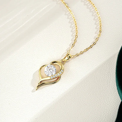 Luxury 100% Real 18k Gold Women's Pendant Necklace