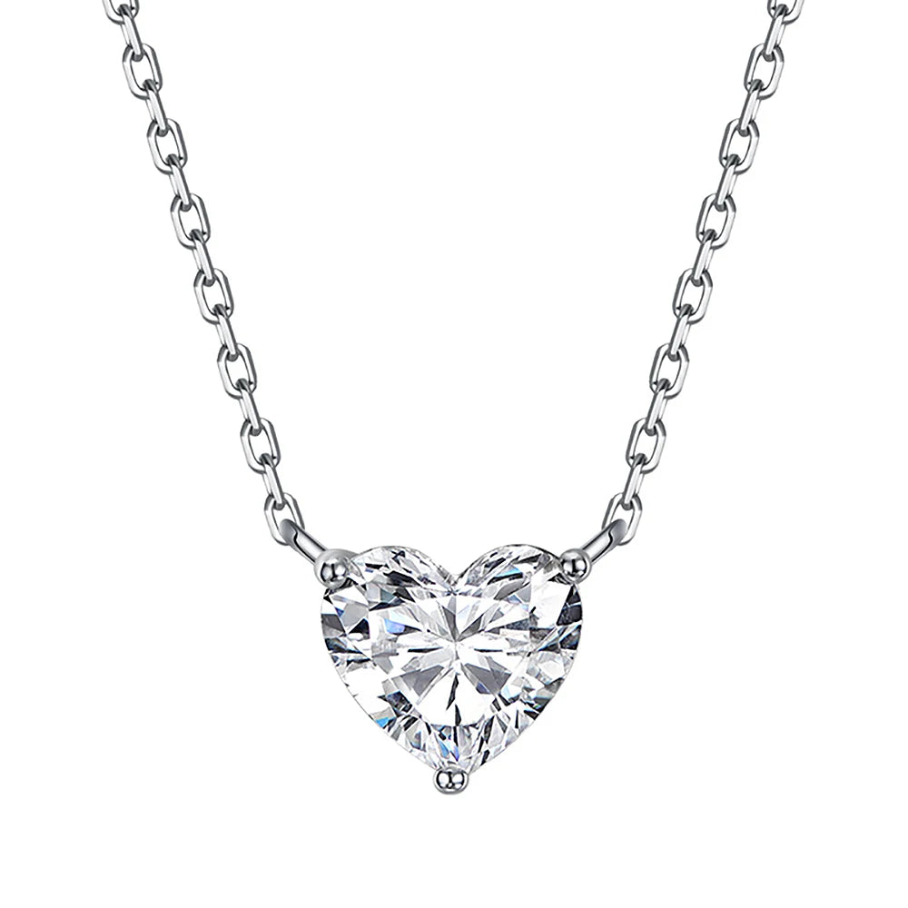 3 Carat Moissanite Pendant Necklace