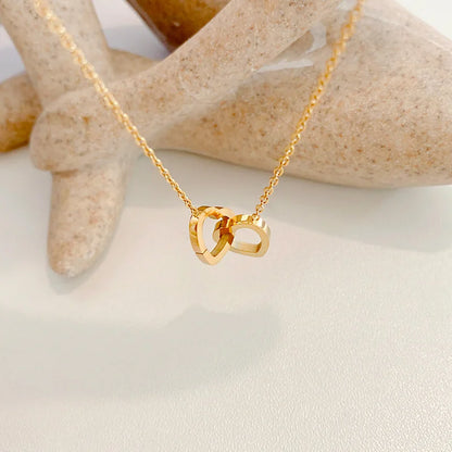 Double Heart Necklace