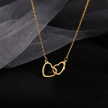 Double Heart Necklace