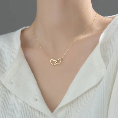 Double Heart Necklace
