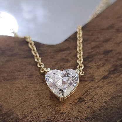 3 Carat Moissanite Pendant Necklace