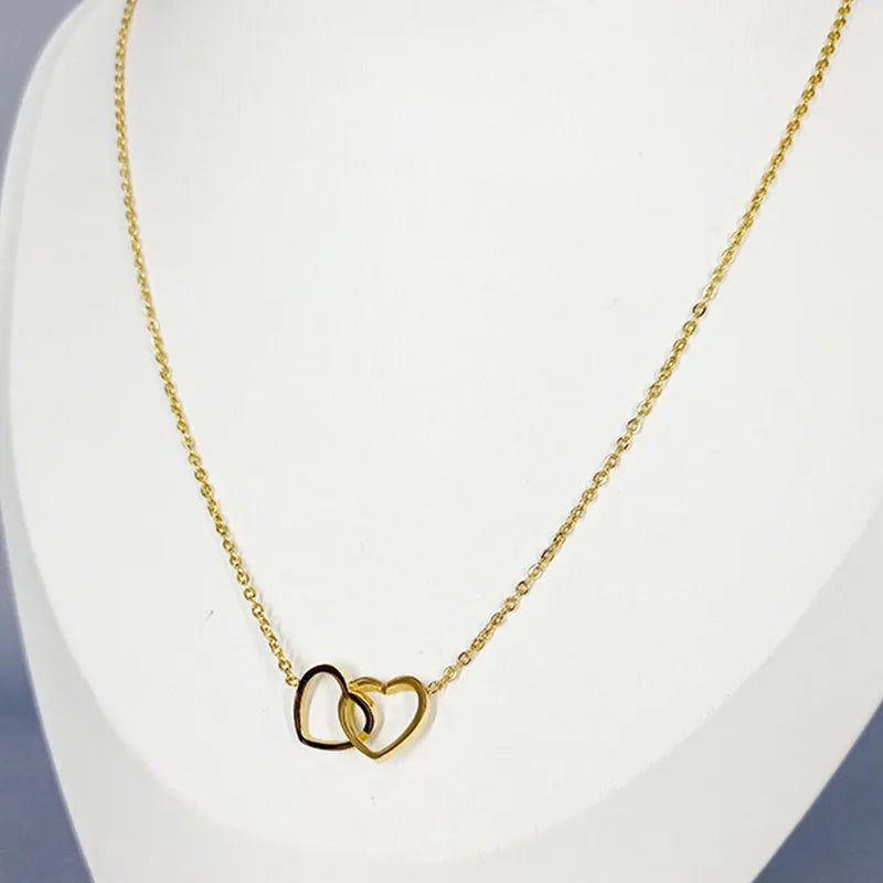 Double Heart Necklace
