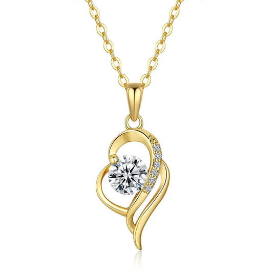 Luxury 100% Real 18k Gold Women's Pendant Necklace