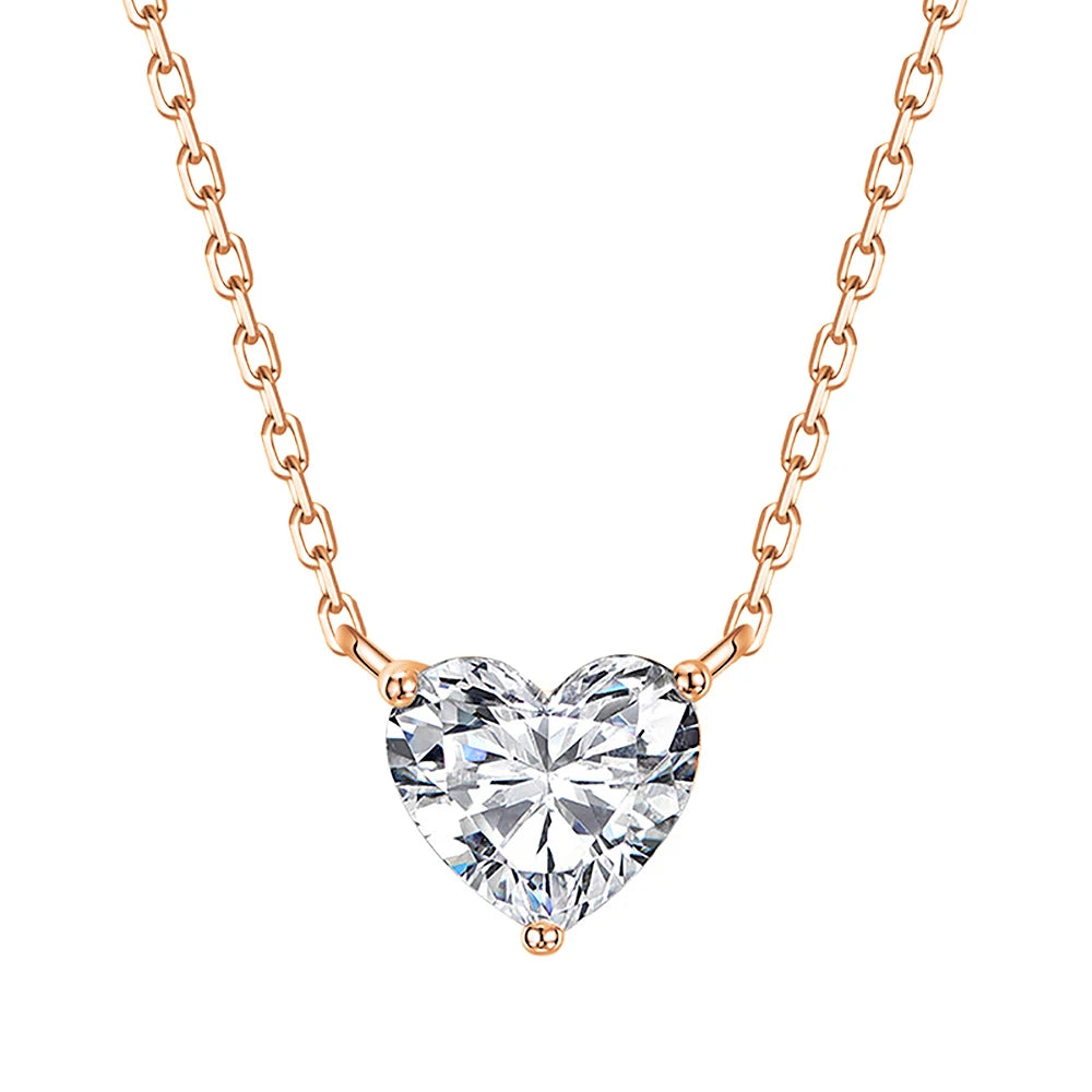 3 Carat Moissanite Pendant Necklace
